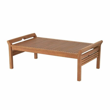 KD CAMA DE BEBE Stamford Eucalyptus Wood Outdoor Rectangle Coffee Table KD3242128